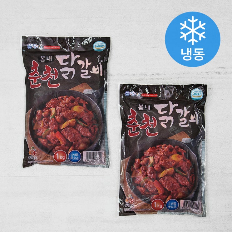 [ 제품 리뷰 ] -  봄내푸드 춘천닭갈비 (냉동), 1kg, 2팩