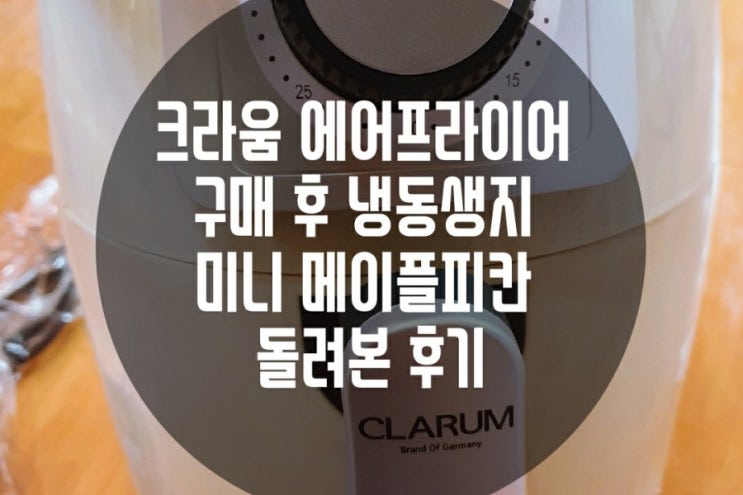  크라움 에어프라이어 구매 후 슐스타드 냉동생지 미니 메이플피칸 돌려본 후기 실패는 성공의 어머니 그리고 맛있는 빵이 되었어요