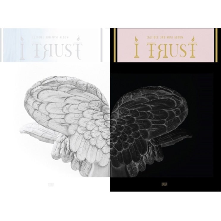  <최저가>(여자)아이들 3RD 미니앨범 - I TRUST(포스터 품절 자체특전 증정), TRUE(Black) 꿀정보예요~