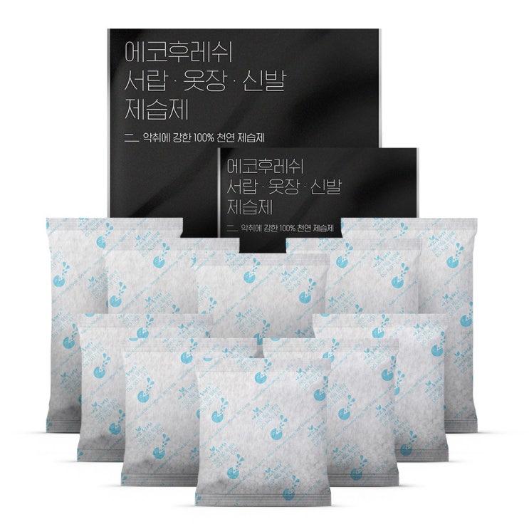  없는사람 없는 제습 - 에코후레쉬_ 천연제습제 [25g 5개+60g  (With '컬투쇼' 소식)