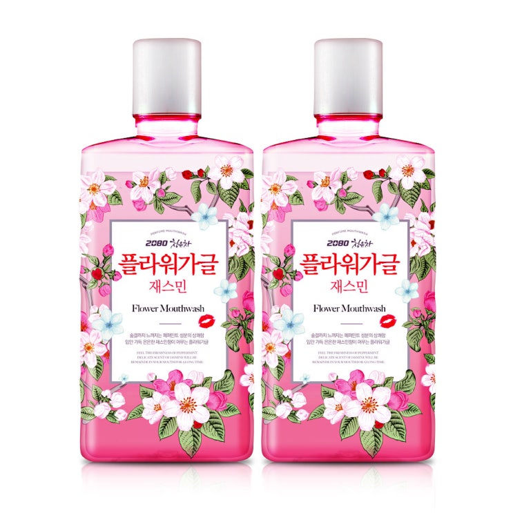 애경 2080 청은차플라워 가글 재스민 750ml, 2개 추천해요