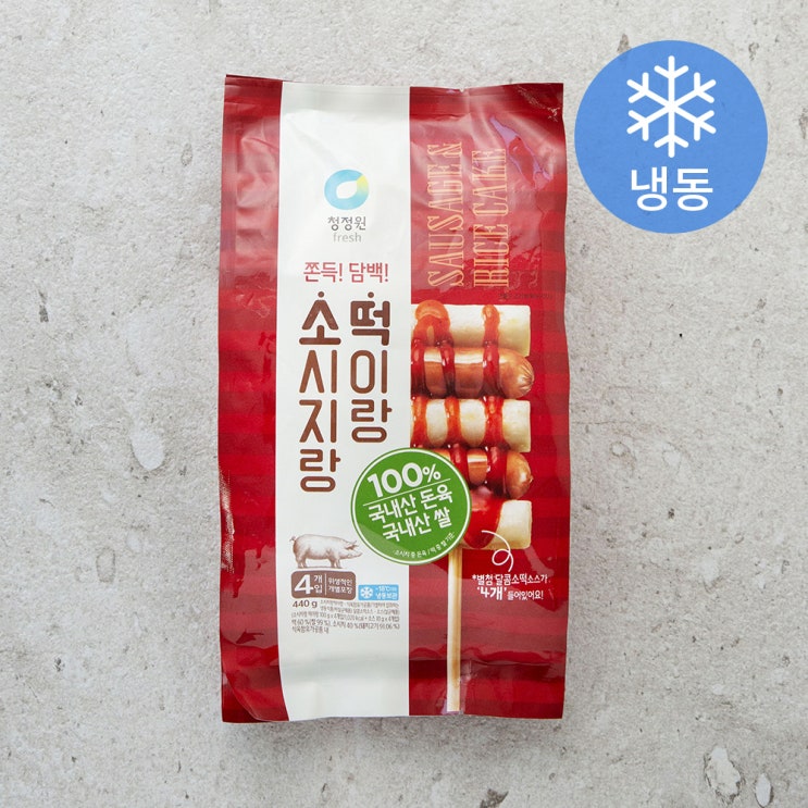 [ 제품 리뷰 ] -  청정원 소시지랑 떡이랑 (냉동), 440g, 1개