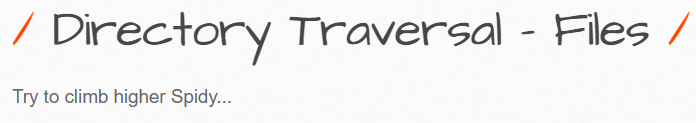  A7 - Missing Function Level Access Control/ Directory Traversal - Files