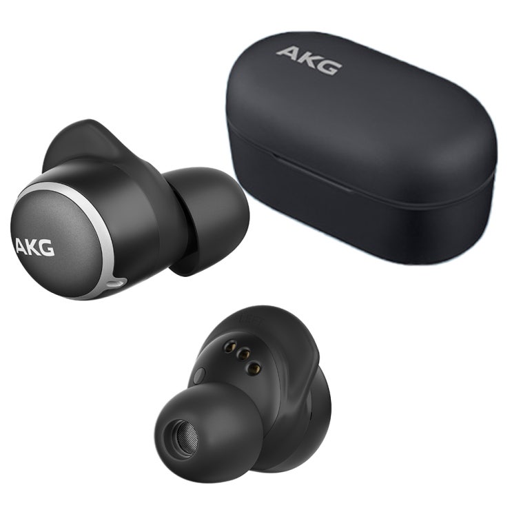 [ 리뷰 포함 ]   AKG 블루투스 이어폰 (노이즈캔슬링 풀터치 컨트롤), AKG N400, 블랙