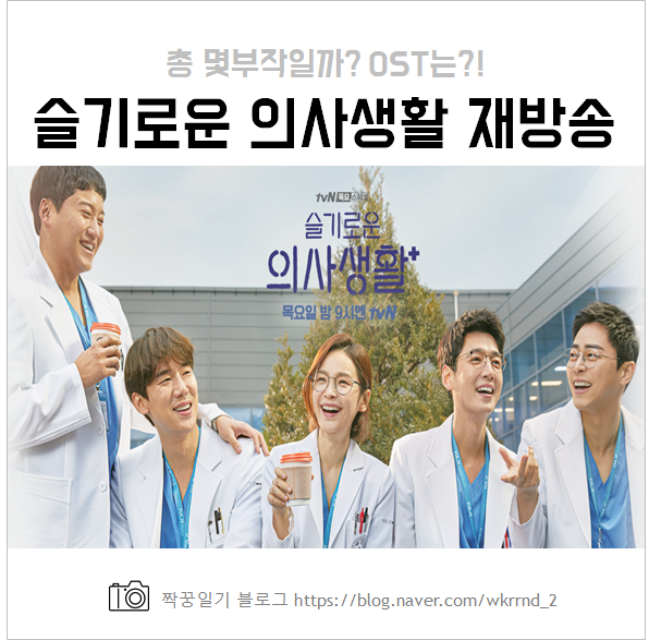  슬기로운의사생활 재방송 시간, 총 몇부작일까요? :: OST 소개, 시청률, 촬영지