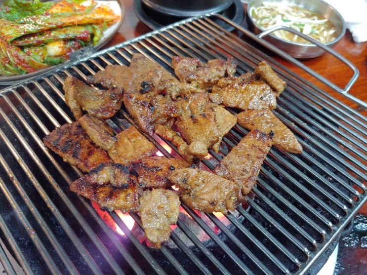  [굽은다리맛집]숯불돼지갈비 마포집 갈비너무좋아