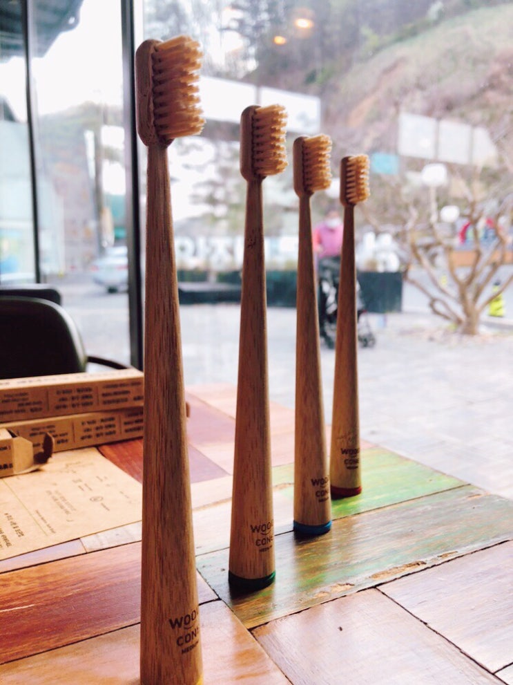  제로웨이스트 동참하기,대나무칫솔,우드콘브러쉬 사용하기