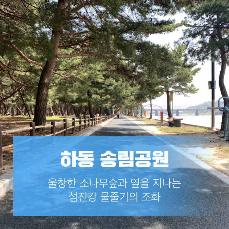  하동 송림공원 섬진강 나들이 트레킹 하기 좋은 곳!