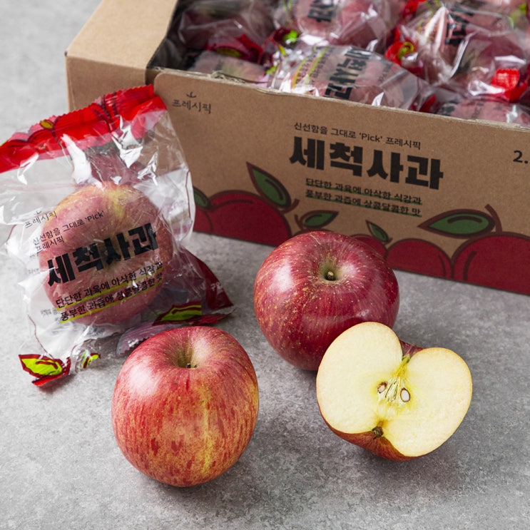 [ 제품 리뷰 ] -  프레시픽 당도선별 안동 세척사과, 2.5kg(11~15입), 1박스