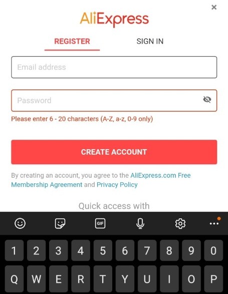  알리가입방법(Aliexpress)