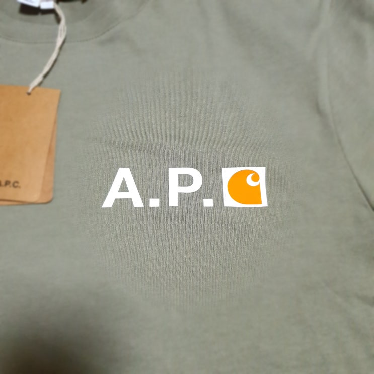 [칼하트 x 아페쎄 APC] 칼페쎄 콜라보 티셔츠 엔드클로딩 직구 후기 (할인, 사이즈, 가격, 색상, 코디)