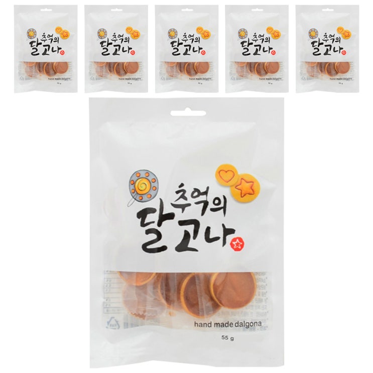  <핫딜><핫딜>가성비가 좋은 한울식품 추억의 달고나, 55g, 6개입 들여가세요~~