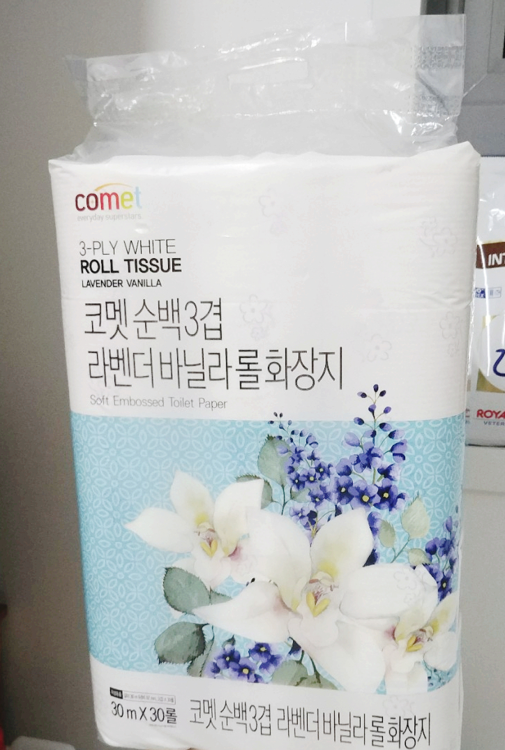코멧 순백3겹 라벤더바닐라롤화장지 구매 후기 코멧 순백3겹 라벤더바닐라롤화장지 구매 후기