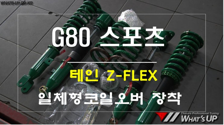  트윈튜브 일체형 코일오버 서스펜션의 최고봉 테인 플렉스Z G80 스포츠 장착 - 인천 튜닝샵 와츠업