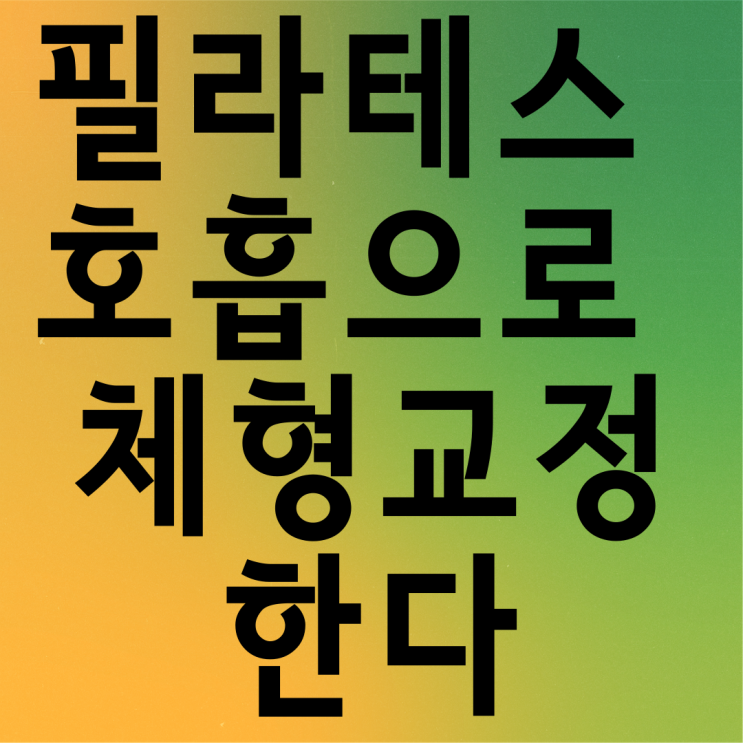  대전밸런스핏에서 알려드리는 1:1 PT 체형교정운동과 필라테스 호흡으로 통증과 다이어트를 한방에 해결하자!