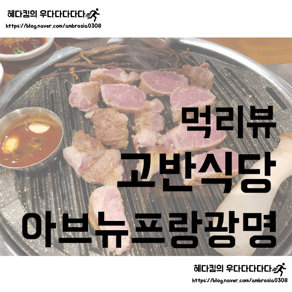  [먹리뷰]고반식당 광명아브뉴프랑점/광명역 근처 깔끔한 고깃집