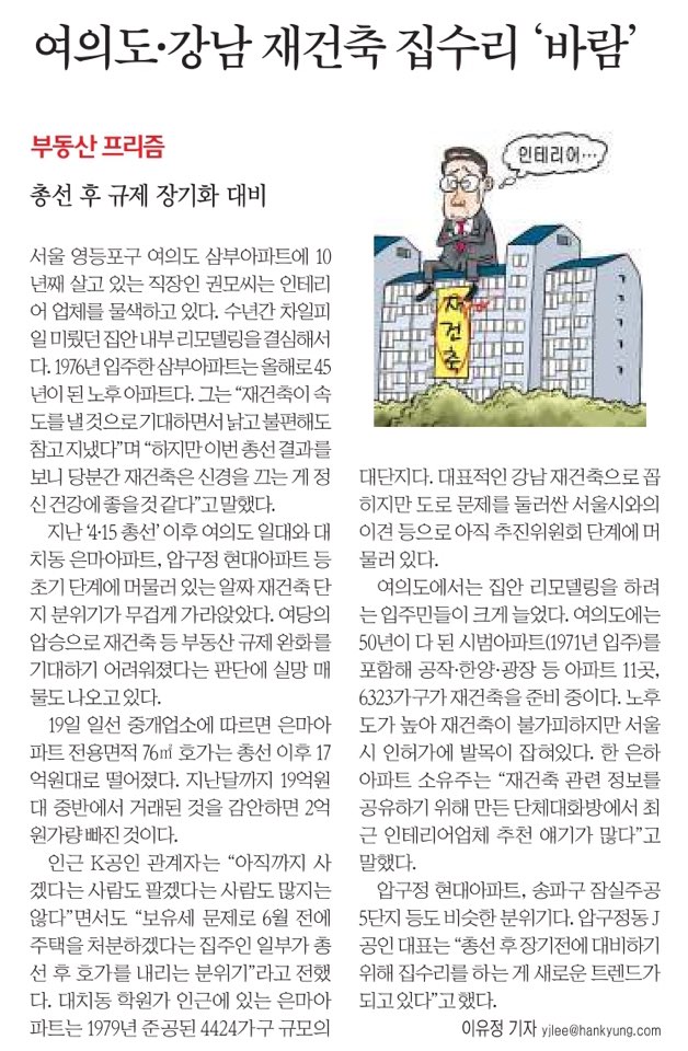 2020년 4월 20일 부동산 뉴스