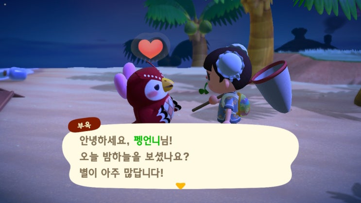  모여봐요 동물의 숲 부옥이 그리고 별의 조각