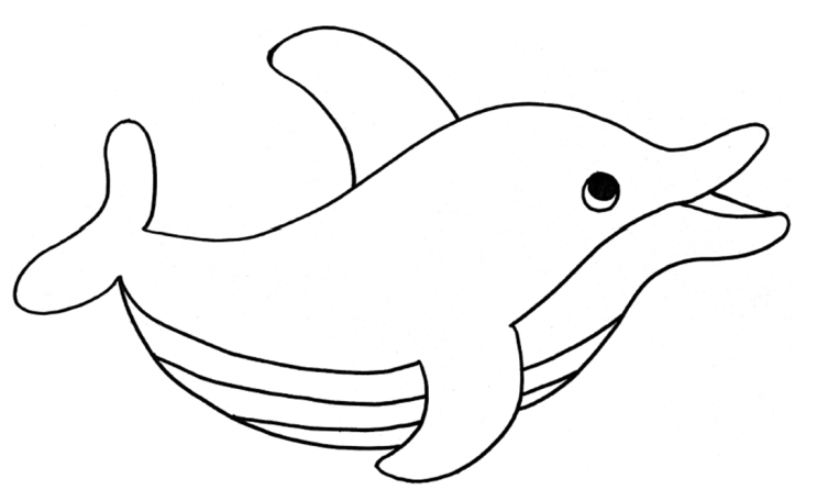 엄마표 색칠놀이 활동지 - 돌고래 도안 공유