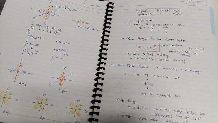  대학시절 노트 필기