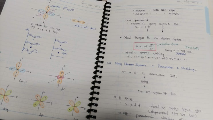 대학시절 노트 필기