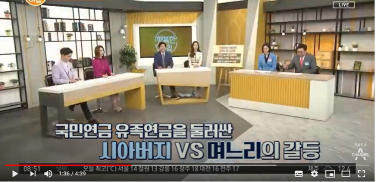 사망한 전 남편의 유족 연금을 둘러싼, 시아버지 VS 며느리의 갈등 | 행복한 아침 306 회 사망한 전 남편의 유족 연금을 둘러싼, 시아버지 VS 며느리의 갈등 | 행복한 아침 306 회