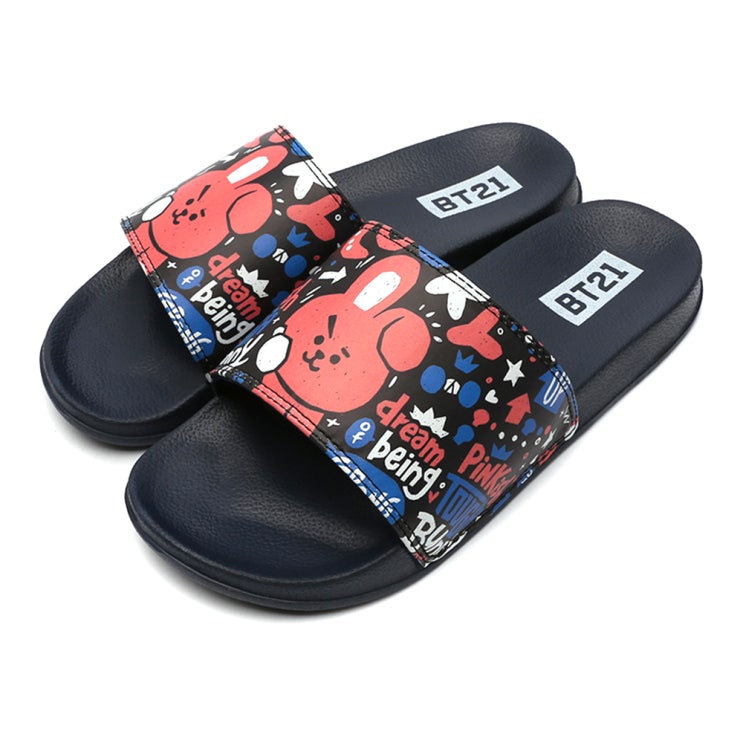  [ 리뷰 포함 ]   BT21 패턴 슬리퍼 쿠키