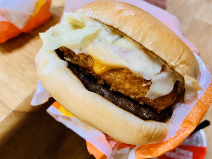  버거킹 아기상어 새우버거 저렴하고 맛도 좋았던 후기