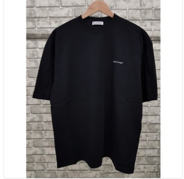  19FW 발렌시아가 583247 TYK28 1000 미니로고반팔티 발렌시아가 미니로고