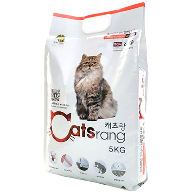  [ 리뷰 포함 ]   캐츠랑 캣츠랑 전연령 올라이프 5kg 고양이 사료, 1개
