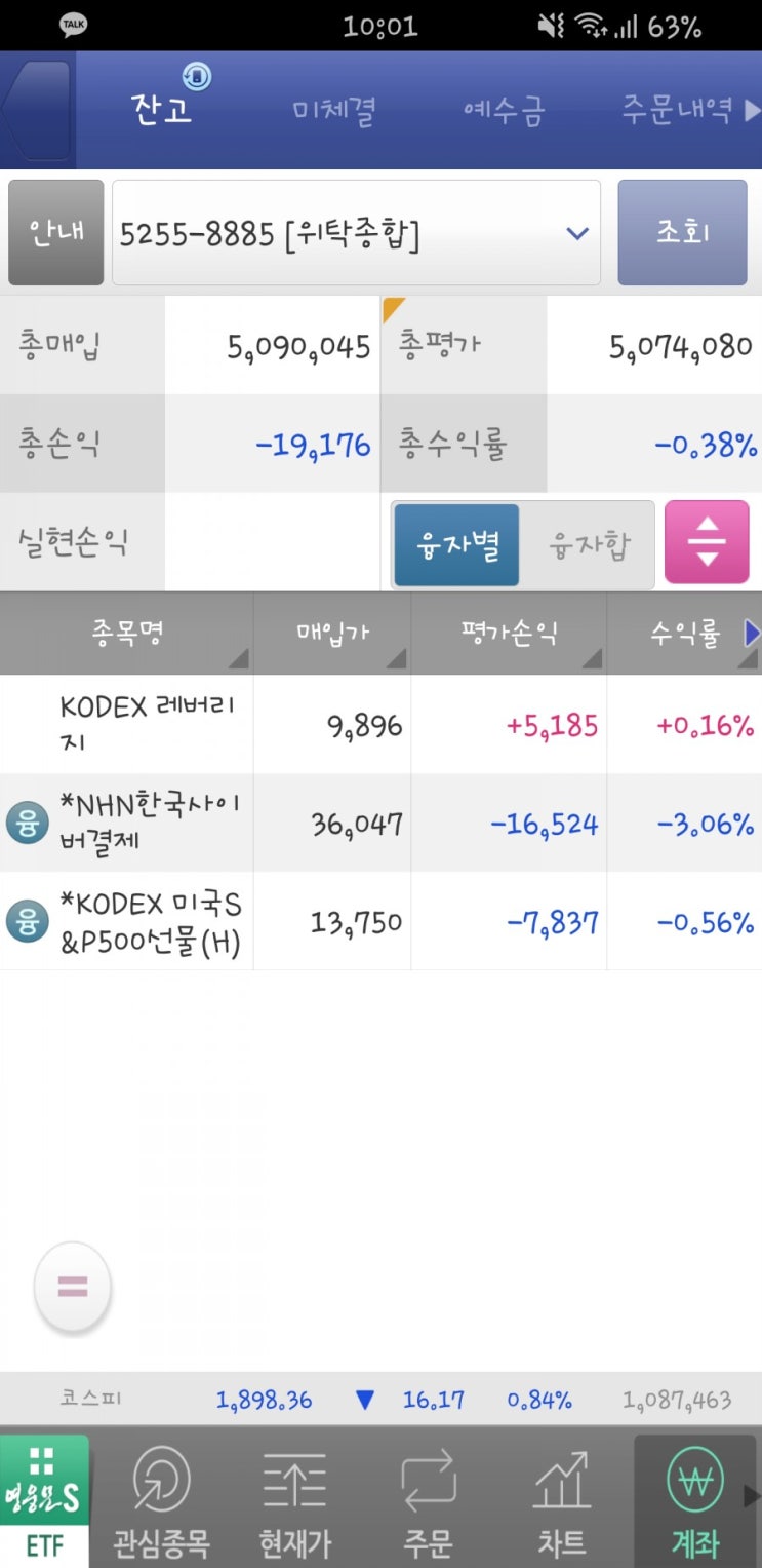  4월 20일 월요일 - 변동없음