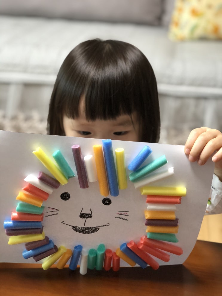  엄마표놀이 저렴한 수수깡놀이 990원의행복