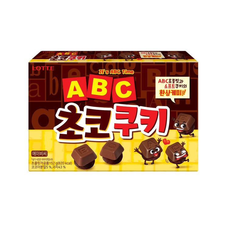  [ 리뷰 포함 ]   롯데제과 ABC초코쿠키, 38g, 4개