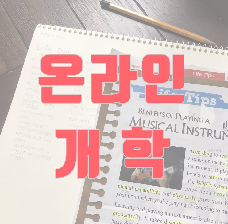  온라인개학 - 중등, 초등 우리집 일상
