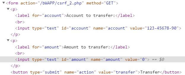A8 - Cross-Site Request Forgery(CSRF)/ Transfer Amount