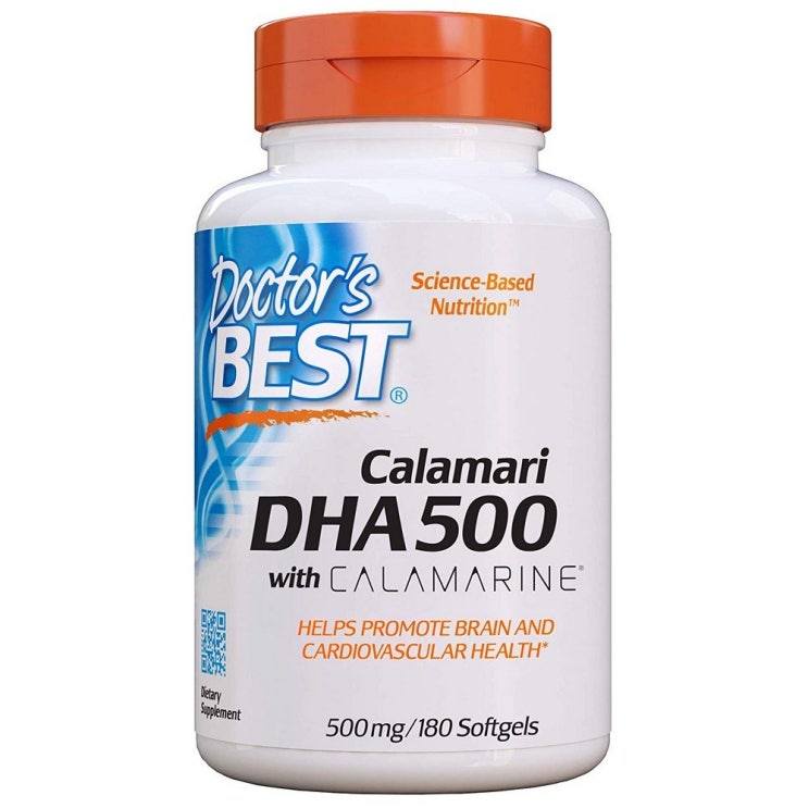 [강추] Doctor's Best DHA 500 오메가 3 두뇌건강 with Calamarine Non-GMO 500mg 180정, 1개, 180 가격은?