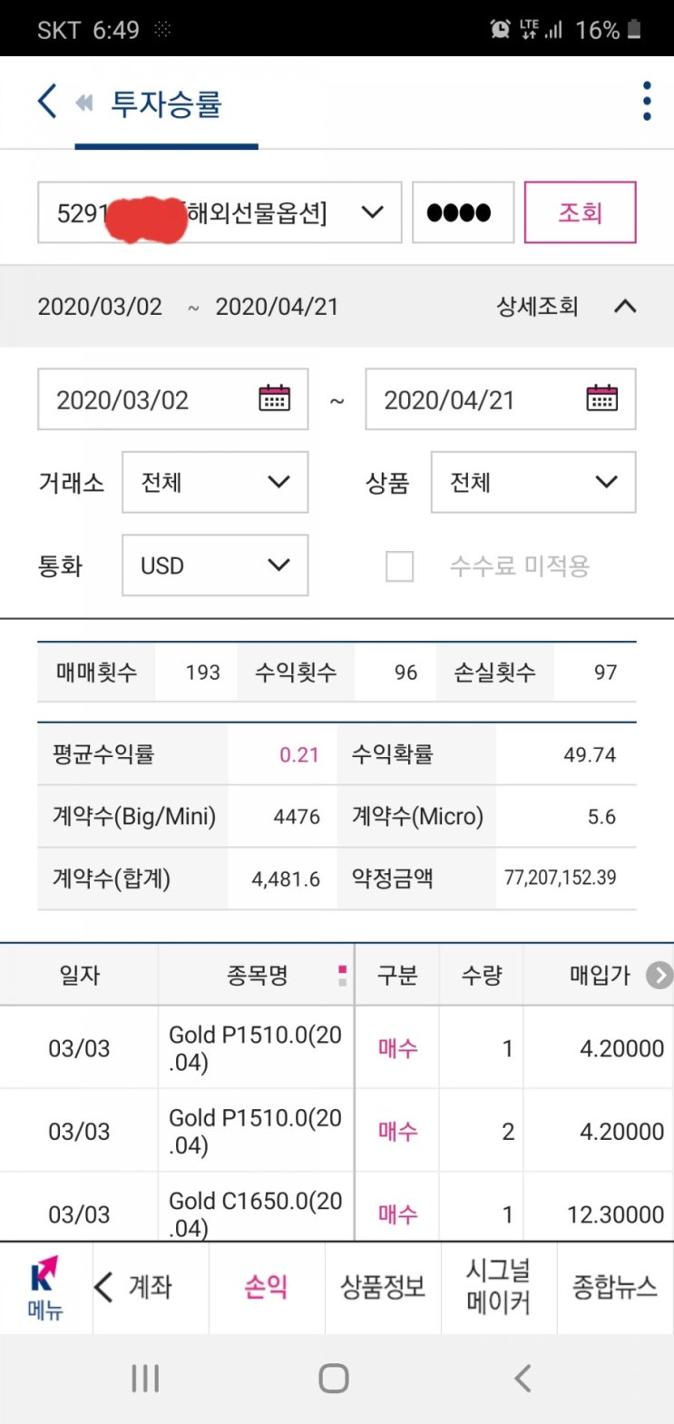키움증권 해외선물 실전투자대회 1등으로 마무리하며 키움증권 해외선물 실전투자대회 1등으로 마무리하며