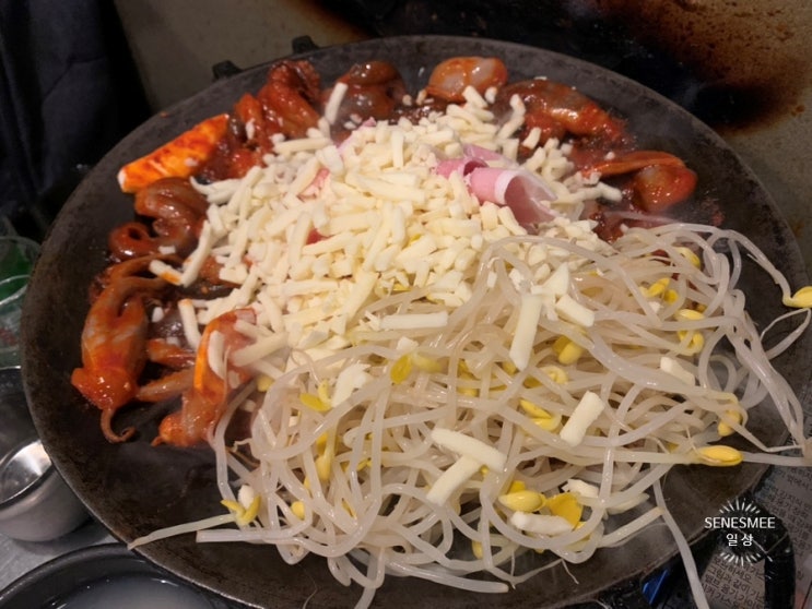  <신논현역 맛집>비오는 날 찬바람부는 날 생각나는 철판요리집 '이대팔쭈꾸미'