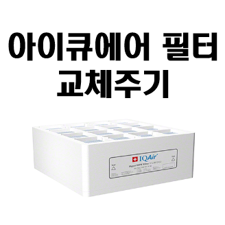 아이큐에어필터 성능 및 교체 주기