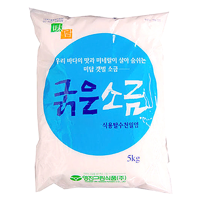  (로켓배송)영진그린식품 미담 굵은소금 천일염, 5kg, 1개 추천해요