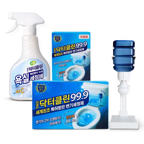 D&D 닥터클린 자동변기세정제 정품1개+리필1개 (욕실세정제 증정), 세정액 100ml x 2개, 1세트 추천해요 D&D 닥터클린 자동변기세정제 정품1개+리필1개 (욕실세정제 증정), 세정액 100ml x 2개, 1세트 추천해요
