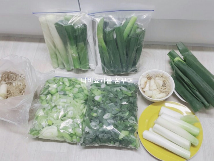  [대충손질법]대파2단으로 싱싱하게 한달 먹기