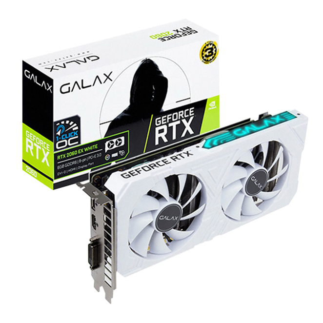  [품절예상][가성비굿]GALAX 지포스 RTX 2060 WHITE D EX D6 6GB 그래픽카드, 단일 상품 제품을 놓치지 마세요~~