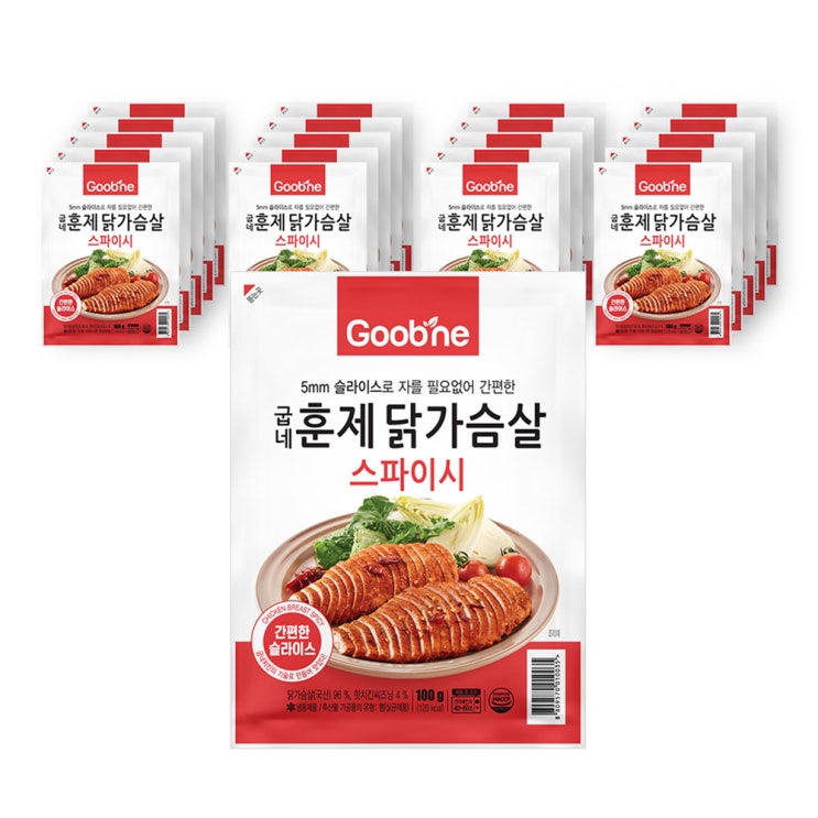 굽네 스파이시 훈제닭가슴살, 100g, 20팩 추천해요 굽네 스파이시 훈제닭가슴살, 100g, 20팩 추천해요