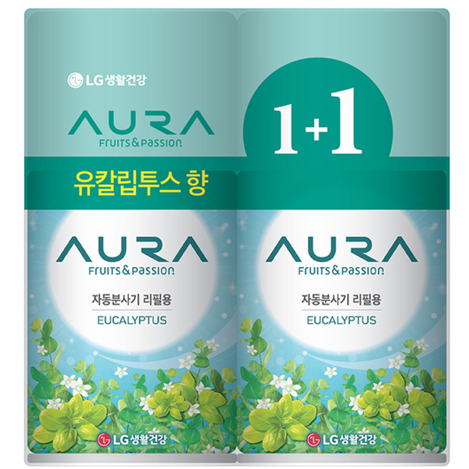 해피브리즈 아우라 자동분사기 방향제 유칼립투스향 리필, 280ml, 2개입 추천해요