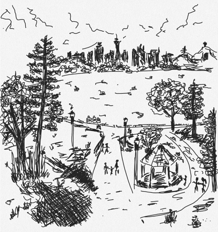  [1일1그림] 공원에서의 한때