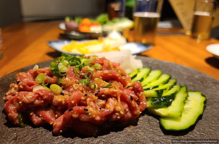 남산동 맛집 맥(脈) - 해삼내장, 고노와다 육회 맛집