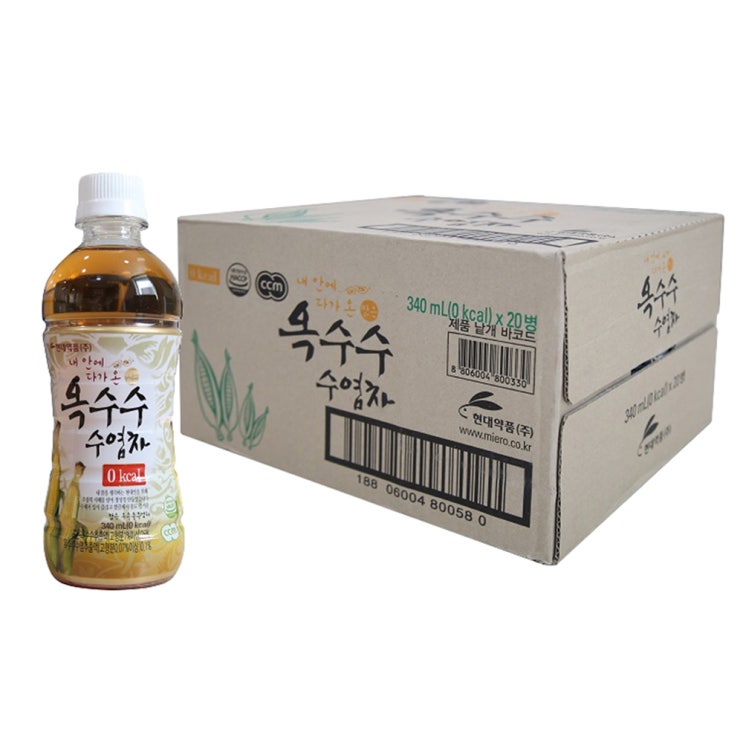  리뷰가 좋은 현대약품 옥수수수염차, 340ml, 20개 제품을 소개합니다!!