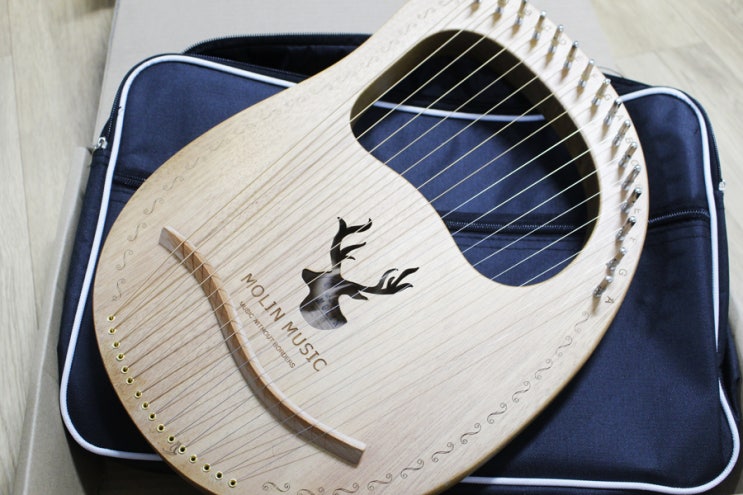 작고 특이한 악기 lyre 리라 (미니하프) 16현 구입 개봉 조율 후기