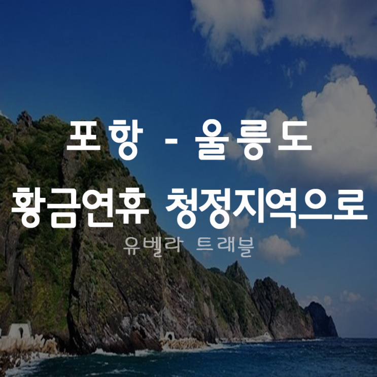 [포항출발] 울릉도 패키지 여행 경남수송버스 포함 썬라이즈호